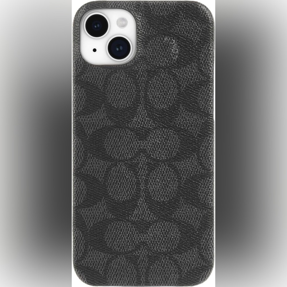 Coach Signature Canvas Slim Wrap iPhone 15 Plus Case